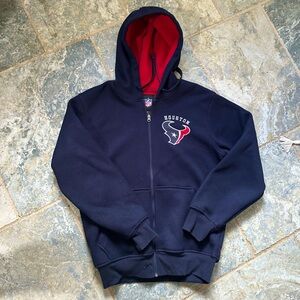 Houston Texans NFL Hoodie Zip Up Jacket Fleece Lined Mens M Medium